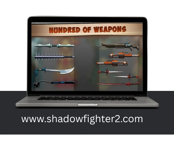 Shadow Fight 2 battle scene showing a fight between Shadwo and Titan, featuring intense combat moves and dramatic energy effects