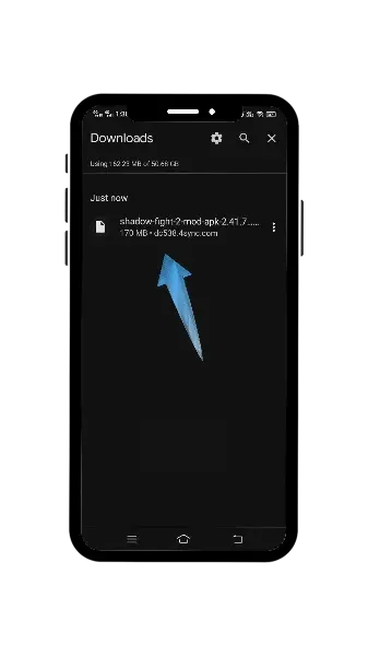 Open File Manager and locate the Shadow Fight 2 downloaded file.