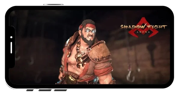 Butcher in Shadow Fight 4 MOD APK wielding dual cleavers with Bloodlust power, delivering lethal precision strikes to defeat enemies.